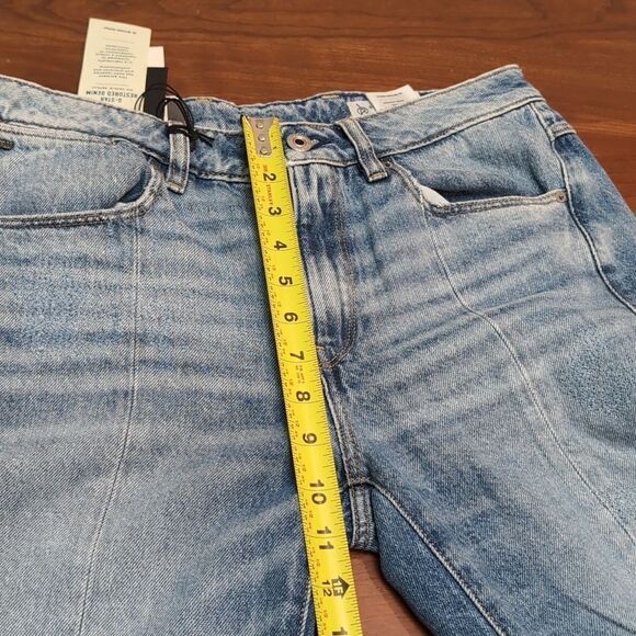 G-Star LANC 3D HIGH STRAIGHT Raw Hem Light Aged Restored 86 Crop Jeans W29 L28 - Picture 14 of 15